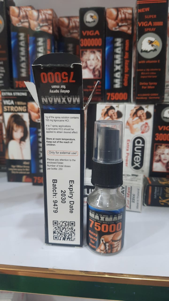 Maxman 75000 Spray With Extra Strong Advance Formula For Men